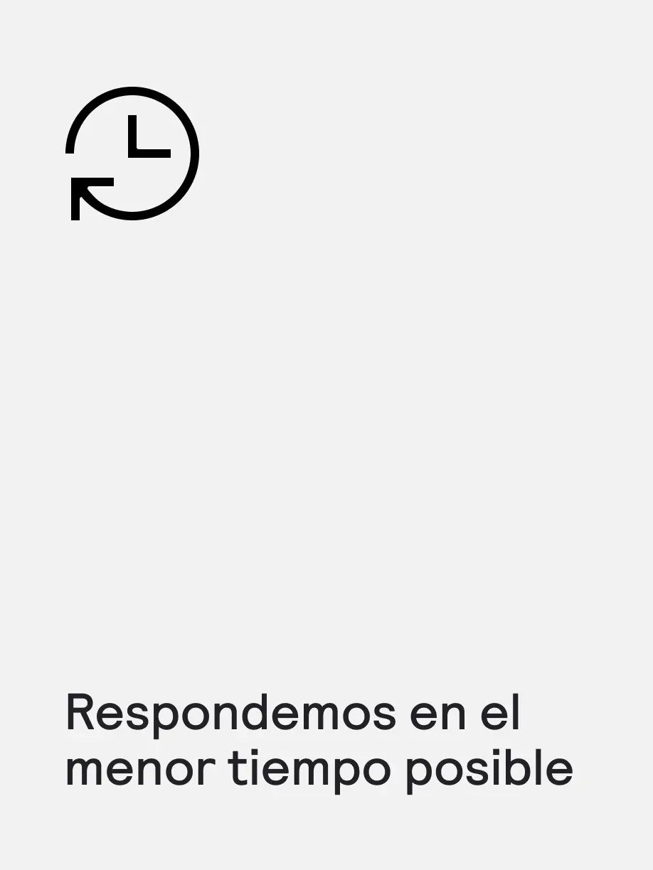 respondemos en el menos tiempo posible